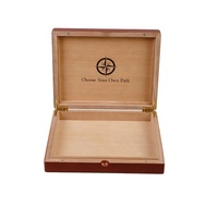 Humidor à cigares en bois de luxe fait main, finition laquée, gravure laser de logo personnalisé, résistant à l'humidité, marque DS