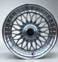 Jantes en alliage style JDM rétro pour voitures anciennes, 17-18 pouces, 8J-9J, argent, ML Deep Lip, compatibles avec les nouvelles Audi haute performance