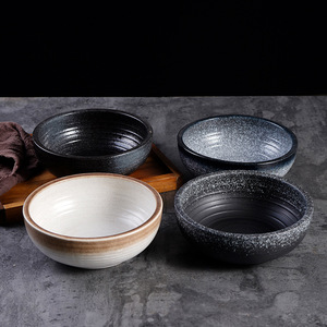 Grand bol à soupe en céramique de style japonais pour poisson mariné Bol à poisson bouilli surdimensionné pour restaurant Vaisselle commerciale pour fête - Product Image 3