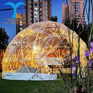 Iglu Kuppel 4m transparent Iglu Kuppel Zelt Zirkus geodätische Kuppel Glamping Zelt im Freien transparent Zelt Pavillon