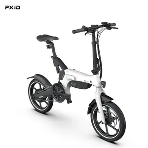 PXIDデザイン16*1.95インチミニeバイク250w36vモーター最大速度25km/h大人用電動自転車