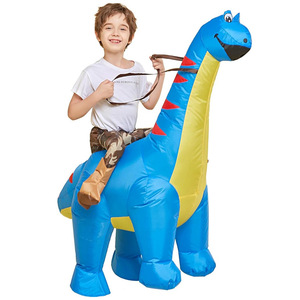 Disfraz Inflable de Dinosaurio Verde T-Rex para Adultos, Traje Completo Divertido para Cosplay, Halloween, Carnaval y Fiestas - Product Image 4