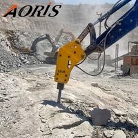 Marteau hydraulique de démolition pour chargeuse-pelleteuse, prix usine, 68 mm, pour l'entretien routier et la démolition de béton