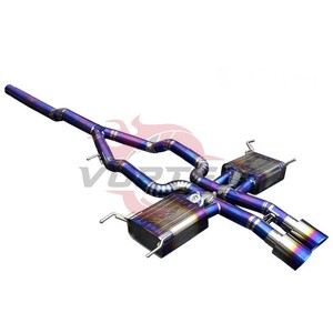 ท่อไอเสีย Vortex Burnt Blue Titanium Performance สำหรับ Jaguar F-Type 2.0T พร้อมวาล์วควบคุมเสียงแบบ Tuning Center Muffler - Product Image 2