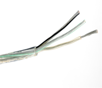Câble d'alimentation isolé en PVC transparent à 2 conducteurs 0,5 mm 0,75 mm pour éclairage suspendu LED