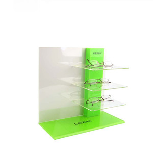 Biểu tượng tùy chỉnh Trắng Acrylic Kính mát hiển thị giá Acrylic Kính mắt hiển thị đứng - Product Image 6
