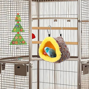 Casa de Pájaros Cálida <span class=keywords><strong>para</strong></span> Invierno, Cama Cómoda <span class=keywords><strong>para</strong></span> Pájaros, <span class=keywords><strong>Hamaca</strong></span> Colgante <span class=keywords><strong>para</strong></span> Jaula, Accesorios <span class=keywords><strong>para</strong></span> Clima Frío <span class=keywords><strong>para</strong></span> Pájaros Grandes, Medianos y Pequeños - Product Image 2
