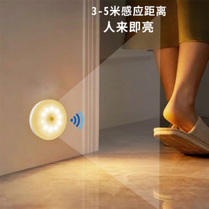 Lámpara de Noche LED Inteligente Magnética con Sensor de Movimiento y Carga Solar Inalámbrica, Regalo Creativo al por Mayor - Product Image 4