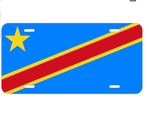 <span class=keywords><strong>Plaque</strong></span> d'<span class=keywords><strong>immatriculation</strong></span> de voiture en aluminium 6*12 pouces « La République démocratique du Congo : C'est dans mon ADN » - Product Image 4
