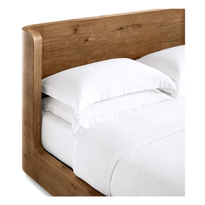 Muebles de Interior de Diseño Moderno, Cama de Madera Maciza para Dormitorio, Cama de Madera Maciza Minimalista para Hotel, Camas King Size con Ruedas - Product Image 2