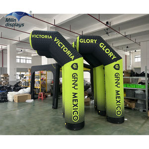 Medio arco inflable personalizado, arco de carreras de marca con pancarta, evento deportivo, Pilar publicitario, columna de aire de línea de inicio de Maratón - Product Image 4