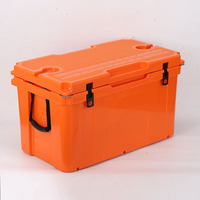 Glacière portable et réutilisable de 78 QT, grande capacité, moderne, pour l'extérieur et la plage, avec logo personnalisé imprimé, rotomoulée, thermique et étanche