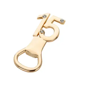 Newstar Glod Metal Number 15 Bottle Opener On Sale