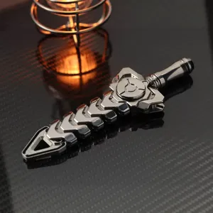 ดาบงูหางกระดิ่ง TianGe ZhangQu EDC แบบกลไกโลหะ พร้อมใบมีดคอมโพสิต 3 ใบ สำหรับหมุนเล่นด้วยปลายนิ้ว ช่วยคลายเครียด สำหรับเด็กอายุ 14 ปีขึ้นไป - Product Image 1