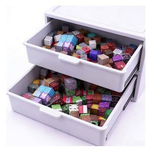 Blocs de construction magnétiques industriels créatifs en forme de cube, jouets éducatifs sensoriels STEM en plastique pour l'apprentissage des enfants - Product Image 3