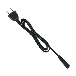 Tùy chỉnh chiều dài 1m/2M AC Nguồn cáp với VDE hình Châu Âu 2 Pin điện EU cắm 220V dây điện 3 cửa hàng 3M/5m chiều dài tùy chọn