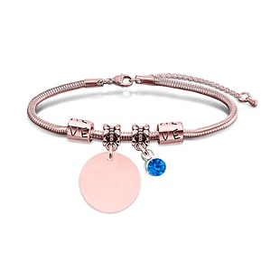 <span class=keywords><strong>Pulsera</strong></span> de Hueso de Serpiente de Acero Inoxidable de Fábrica con Logotipo Grabado a Láser o Impreso Material en Blanco Personalizable para Regalo Promocional - Product Image 6
