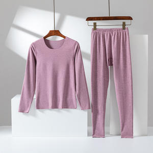 Custom Made Women's <strong>Thick</strong> <strong>Fleece</strong> Thermal Underwear Long Johns Sets for Cold Winter - Product Image 5