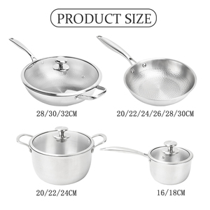 Juego <span class=keywords><strong>de</strong></span> Utensilios <span class=keywords><strong>de</strong></span> Cocina TIANXING <span class=keywords><strong>de</strong></span> <span class=keywords><strong>Titanio</strong></span> Puro <span class=keywords><strong>de</strong></span> 7 Piezas, Antiadherente, Tecnología Sin Recubrimiento, Triple Capa, Apto para Horno e Inducción, Sartén, Olla - Product Image 5