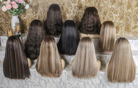 Perruques en dentelle HD de qualité 12A, cheveux humains vierges non traités, densité légère, vague naturelle, brun balayage, Alibaba