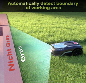 Tondeuse à gazon robotisée intelligente sans fil, contrôlée par application, avec vision IA, mini tondeuse à gazon robotisée RTK pour la coupe de l'herbe de jardin - Product Image 4