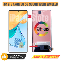 Écran de remplacement iParts neuf pour ZTE Axon 50 5G 9050N, assemblage numériseur d'écran tactile AMOLED 120 Hz, noir, pièces OEM de qualité A