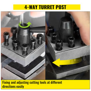 เครื่องกลึงโลหะขนาดเล็ก210x800เครื่องกลึงขนาดเล็ก2500รอบต่อนาทีเปลี่ยนความเร็วได้850W แม่นยำ - Product Image 5