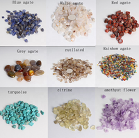 Boheng Pierres Roulées Polies en Quartz Rose Naturel et Améthyste, Cristaux de Roche, Gravier de Pierres de Guérison, 100g, Tailles 5-12MM