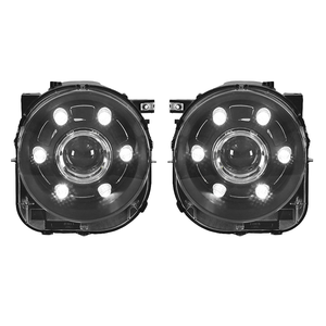 Pour Jeep Renegade 2016-2021, ensemble de phares LED avec double lentille de projecteur, halo étoilé DRL, remplacement plug and play - Product Image 1