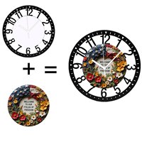 Horloge murale circulaire scandinave en fer de 25 cm avec un design épuré et silencieux