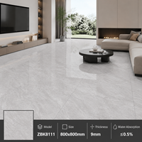 Carreaux de porcelaine brillants effet marbre modernes 800x800mm, résistants à l'usure, pour sols et murs de villas, salons, cuisines et salles de bain