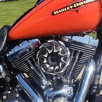Filtre à air inversé à haut débit Drift pour Harley M8 Big Twin Touring, Softail, Dyna et Sportster