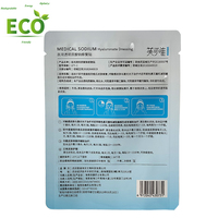 Pochette plate en mylar imprimée sur mesure de haute qualité anti-odeur de papier d'aluminium Sacs d'emballage pour masque facial en feuille pour les yeux