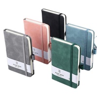 Hoge Kwaliteit Tijdschriften A7 Pu Lederen Hardcover Kleine Pocket Journal Notebook Met Pen