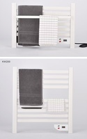 OEM Aluminium Mini Towel Rail Elektrik 200W Radiator Kamar Mandi Pintar dengan Timer 24 Jam & Layar LED Pemanas Ruangan Kompak Langsung dari Pabrik