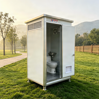 Toilettes portables individuelles USA, WC mobile extérieur, conteneur sanitaire, salle de bain préfabriquée, toilettes publiques
