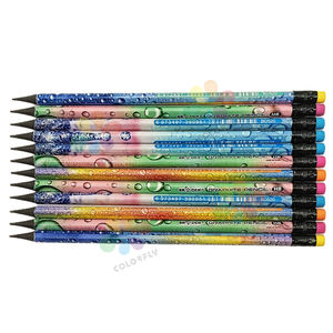 Ensembles de crayons HB aiguisés en bois au design tendance en vrac Vente en gros de crayons d'école personnalisés de haute qualité avec oreillette pour étudiants - Product Image 6