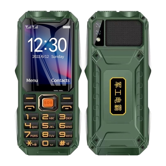 Hot Selling Q8-1 4G Smartphone Triple Shockproof Elder Feature Phone 16800mAh Battery LED Flashlight SOS Dual SIM 4G Technology