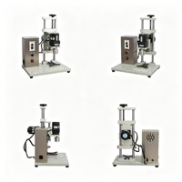 Machine de capsulage 450A/B à tête unique pour bouteilles, bouchons à vis, couvercles en plastique, capsules couronne, jus, bière, confiture, métal et verre, vente en gros d'usine à prix bas