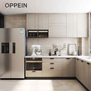 OPPEIN legno massello essiccatore per piatti bianco mobile da cucina in marmo etiopico Birr melamina moderna 5 anni - Product Image 4