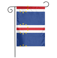 Drapeau de jardin double face Cap-Vert, best-seller d'usine, design numérique, 30x45cm, polyester, écologique, décoration extérieure