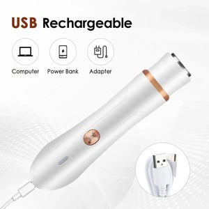 Depiladora 4 en 1 indolora para mujer, afeitadora eléctrica recargable, recortadora de vello nasal, máquina de afeitar para depilación corporal - Product Image 4