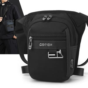 We Power Sac de poitrine imperméable pour homme, avec bandoulière, couleur unie, sac de transport extérieur, noir, gris, bleu foncé - Product Image 2