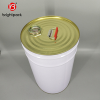 Tambores metálicos de 20-25L con tapas de boquilla Tambores de cabeza apretados cerrados Tambores metálicos para aceites lubricantes