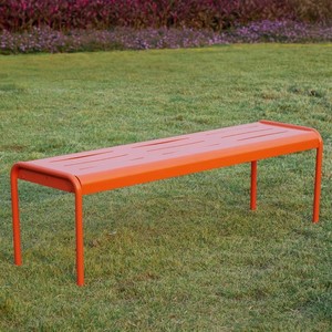Chaises et bancs d'extérieur modernes <span class=keywords><strong>en</strong></span> <span class=keywords><strong>fer</strong></span> <span class=keywords><strong>forgé</strong></span> colorés et durables pour hôtels, cafés, centres commerciaux, stations balnéaires, parcs, hôpitaux, écoles, patios, bancs longs - Product Image 2