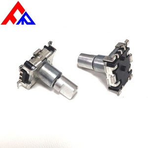 Codificador Rotatorio Incremental EC11 SMD de 5 Pines, Eje Metálico Roscado de 11.8mm, 9, 15 y 20 Pulsos - Product Image 2