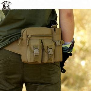 Sinairsoft LY0013 Tactical Waist <b>Bag</b> with Water Bottle Holder 600D Nylon Fo Hunting Hiking Camping - Product Image 6