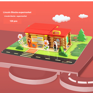 270 Mảnh Lắp Ráp mộng mộng cấu trúc thủ công tự làm cabin khối xây dựng bộ trẻ em giáo dục mô hình bằng gỗ đồ chơi - Product Image 6