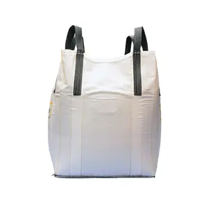 1000kg cheap duffle top fibc big bags for cement with 4 cross Corner Loops