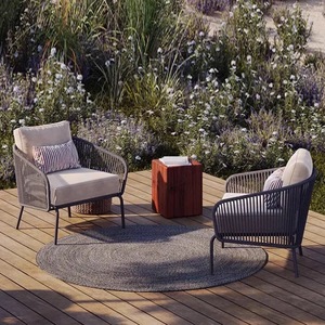 Furniture Modern All Weather <b>Rope</b> Furniture Patio Customization Sets Outdoor Aluminum Garden Set - Product Image 5